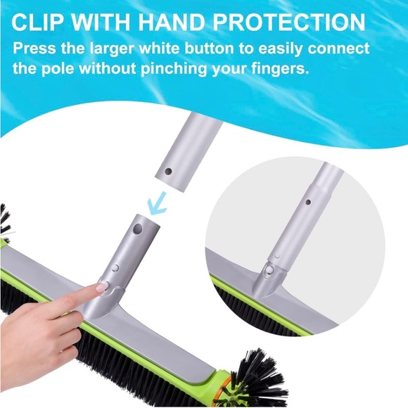 Pool Brush Head for In ground/Above Ground Swimming Pool heavy duty curved - Picture 10 of 13